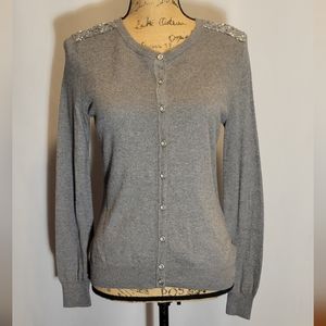 Merona Gray Sequin Cardigan | EUC! | Sz. M